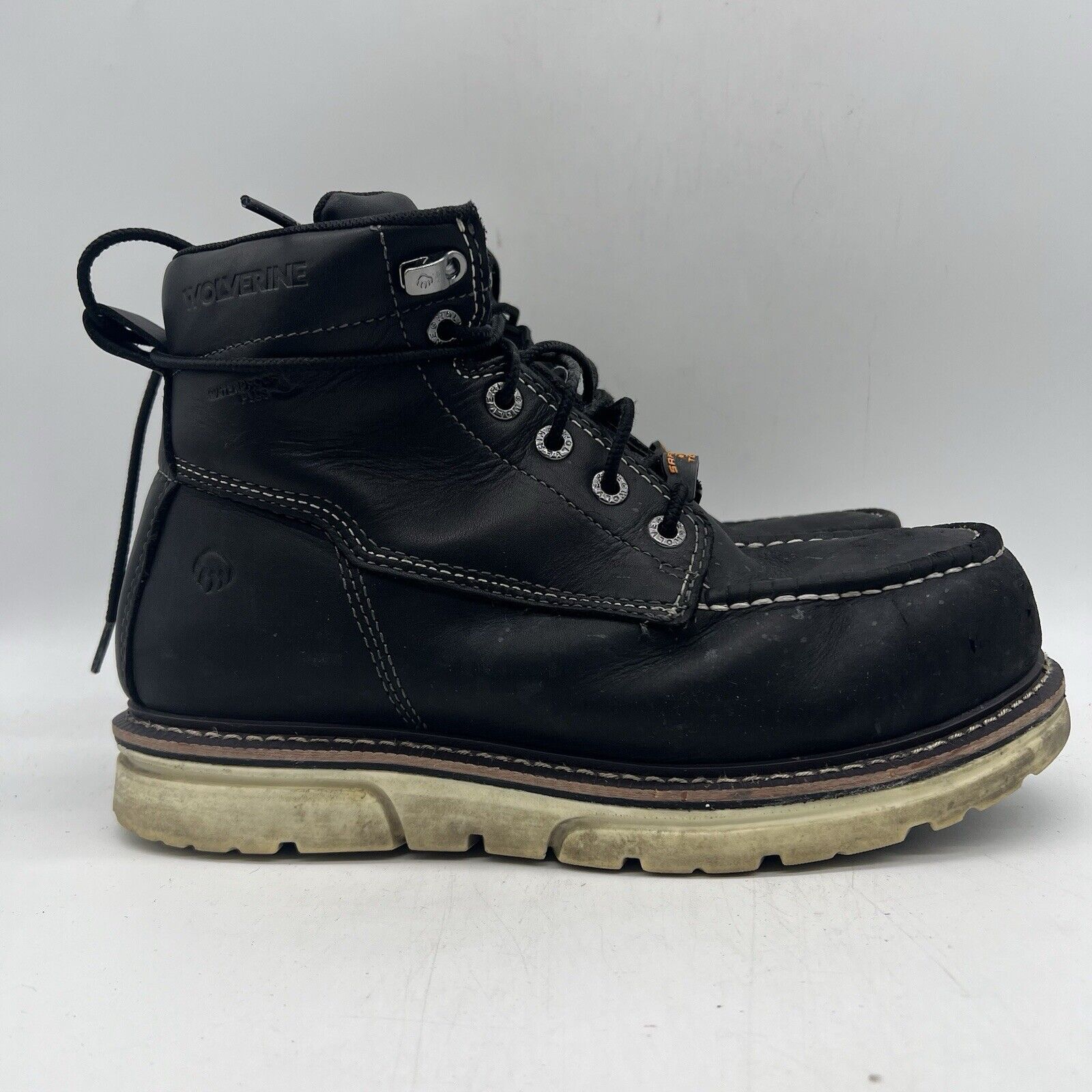 Wolverine W201143 Durashock I-90 Work Boots 10-EW Steel Toe. Leather upper.EUC Wolverine Men main image 3